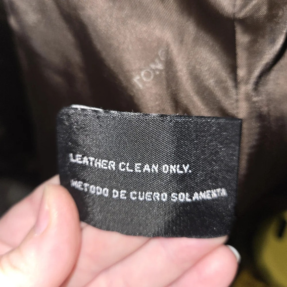 Worthington Leather Brown Large Women's Jacket - Picture 5 of 9